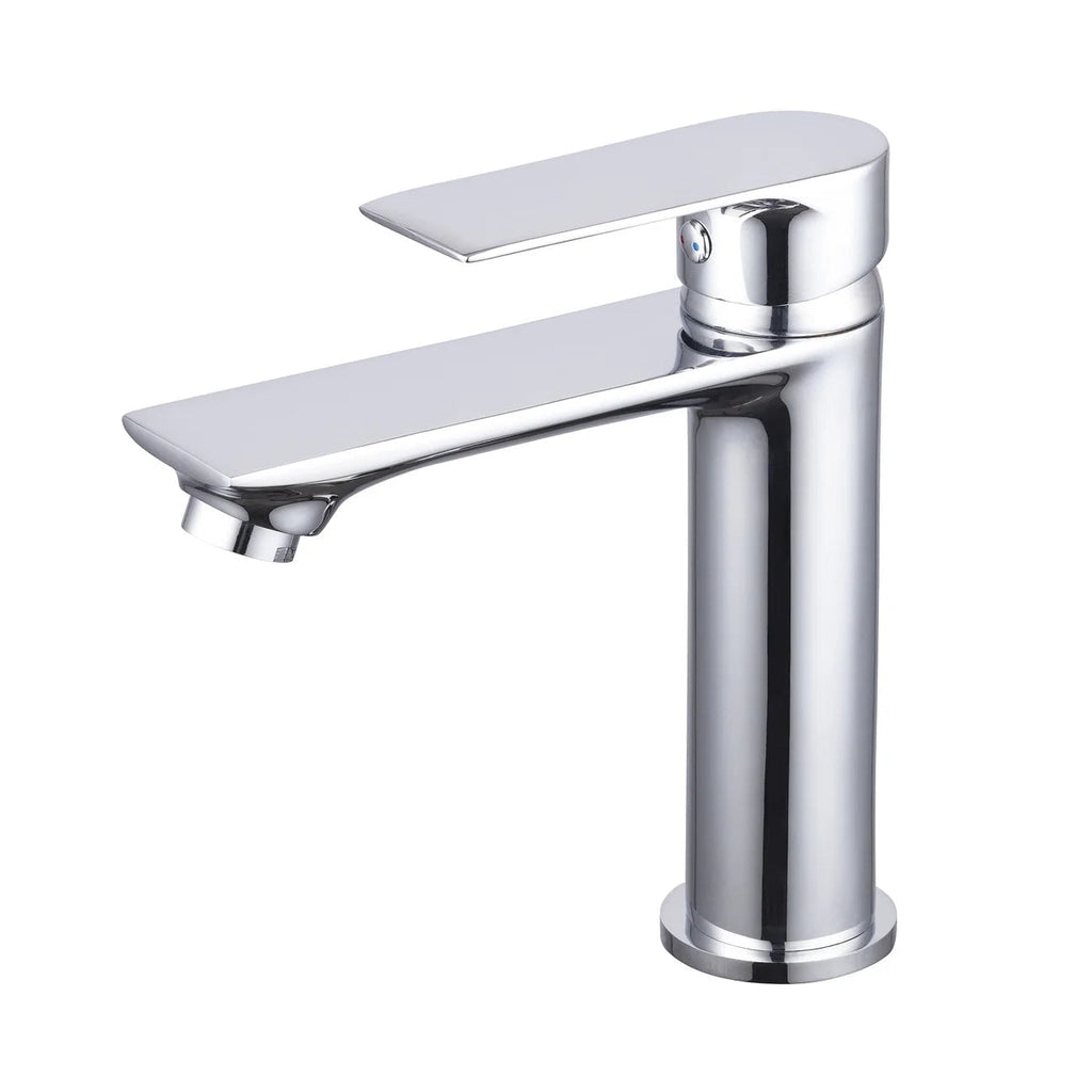 Chrome basin mixer tap – view 1