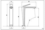 Elegant basin mixer tap 8