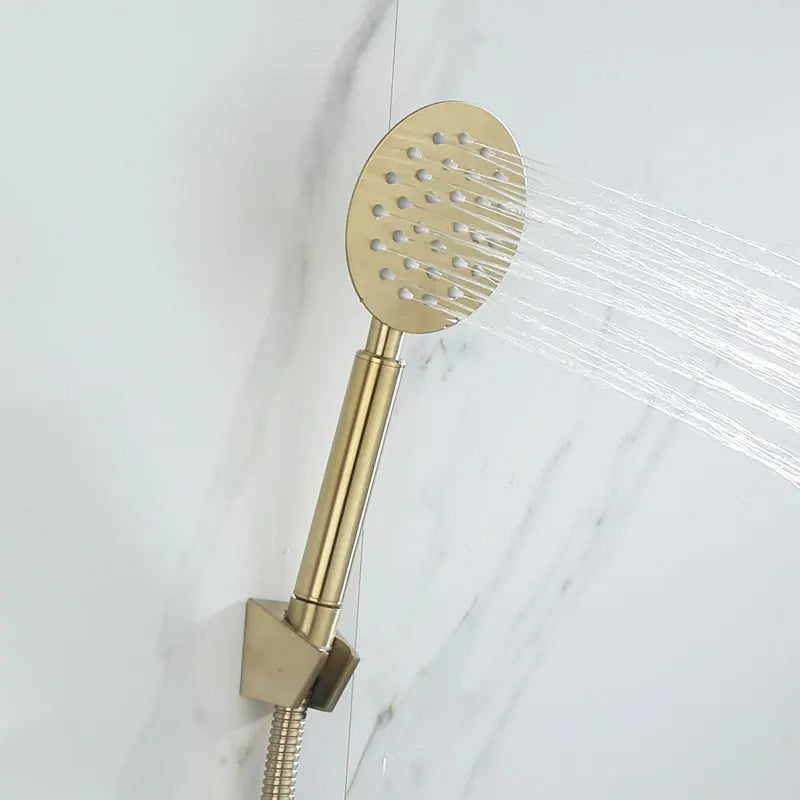 Gold brass shower mixer 2