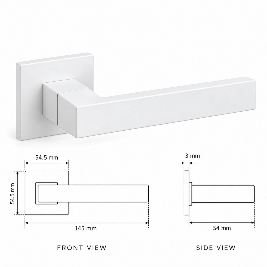 KVADRAT 1760 door handle dimensions