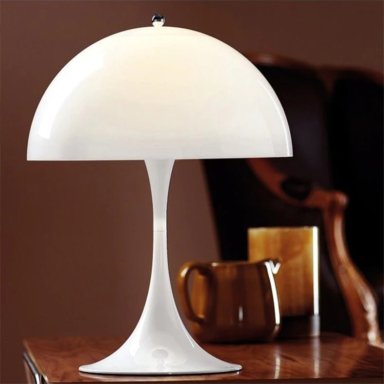 Mushroom bedside lamp in interior