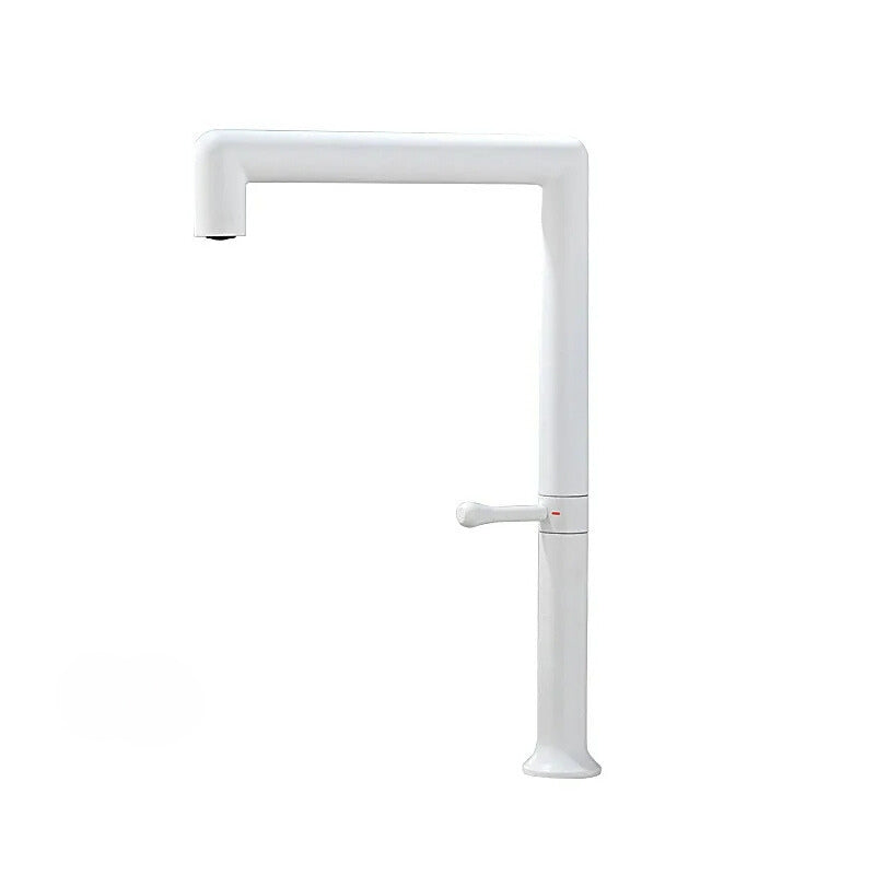Square pivoting kitchen mixer tap 4