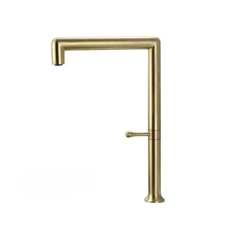 Square pivoting kitchen mixer tap 5