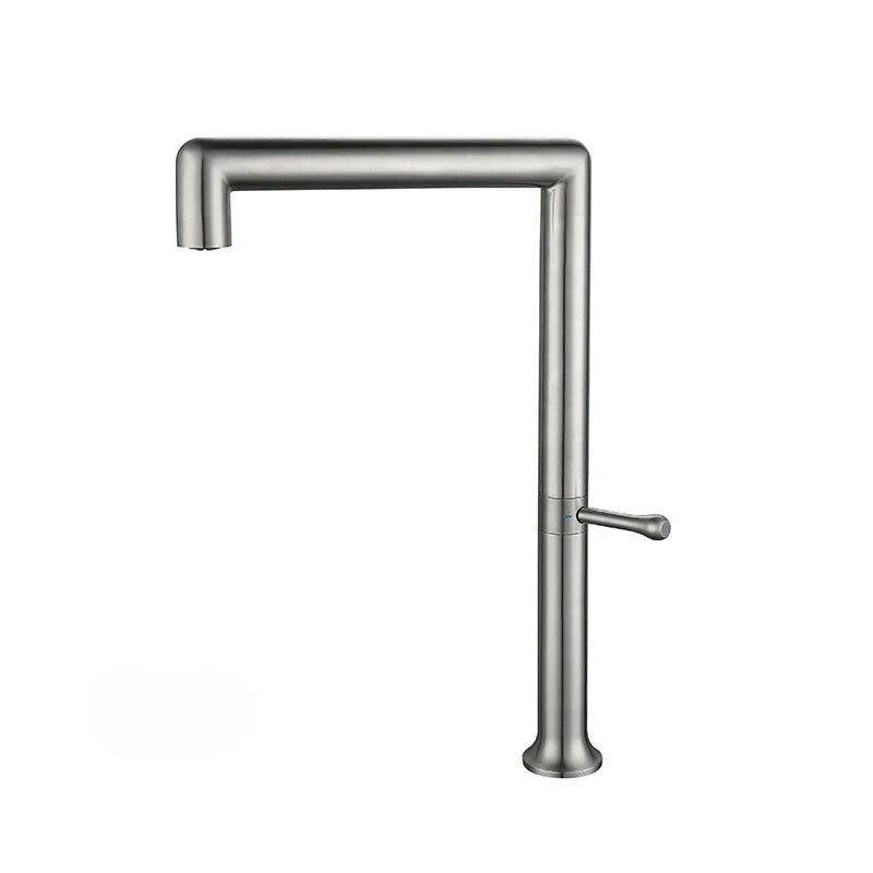 Square pivoting kitchen mixer tap 7