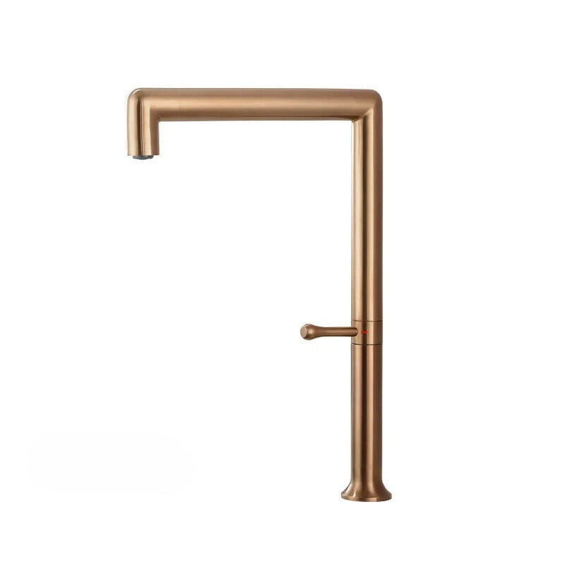 Square pivoting kitchen mixer tap 8