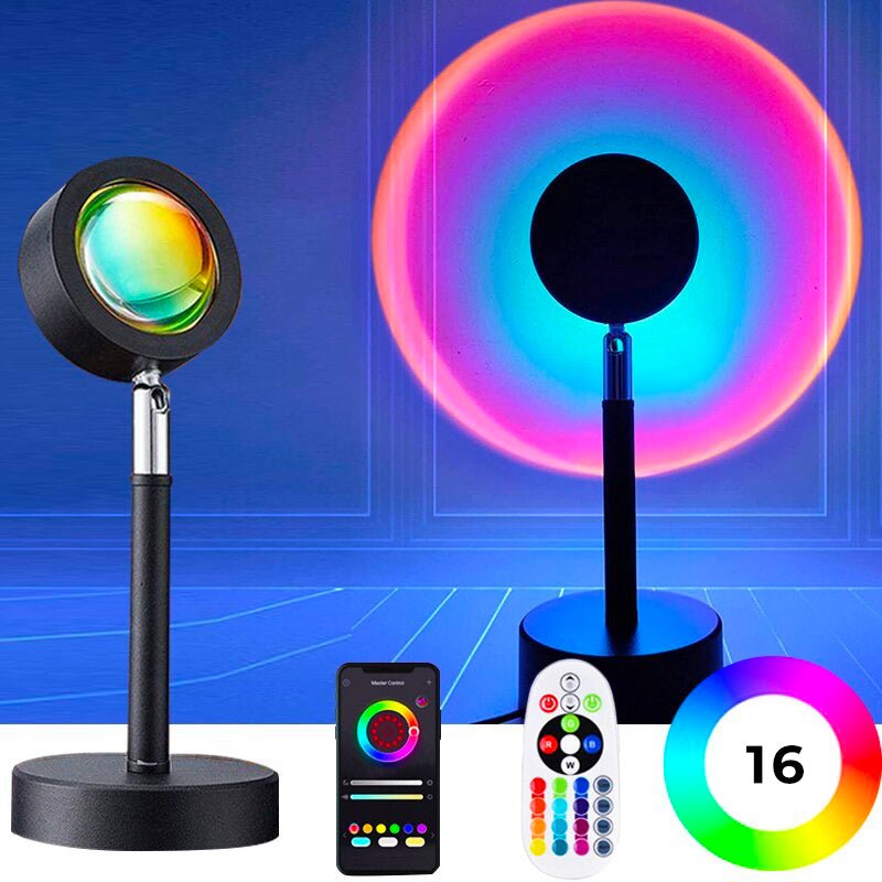 16 colour sunset projection lamp
