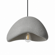 Wabi Sabi Pendant Light – Model A – Grey – White background