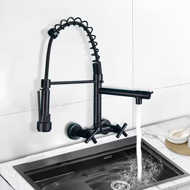Wall-mounted kitchen tap 1
