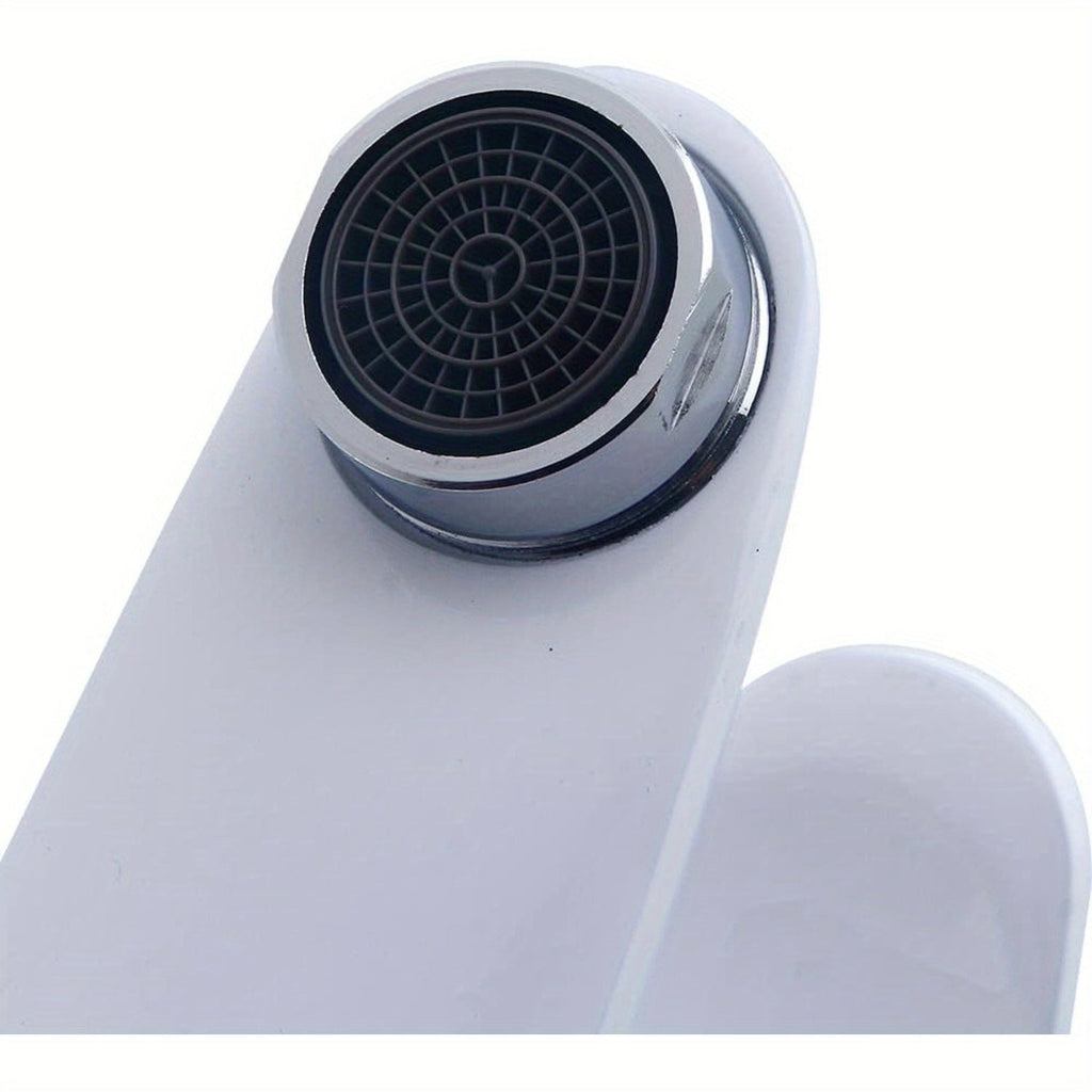 White basin mixer tap 4