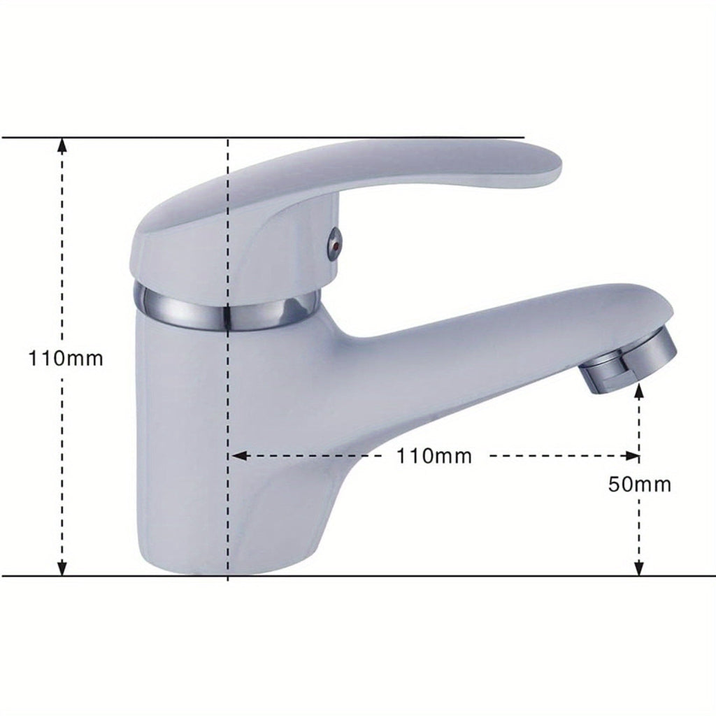 White basin mixer tap 5