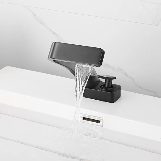 Single hole basin mixer tap
