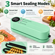 Vacuum sealer with three smart sealing modes