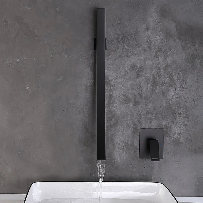 Wall mounted waterfall basin tap detail