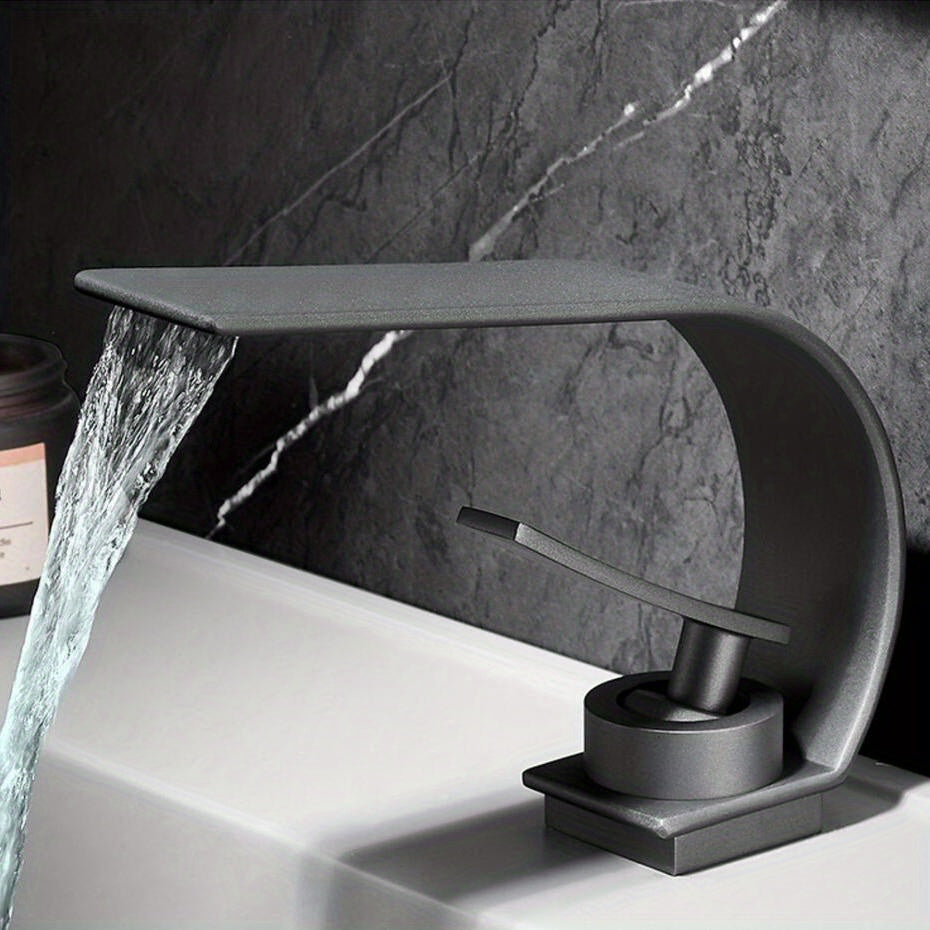 Waterfall basin mixer tap
